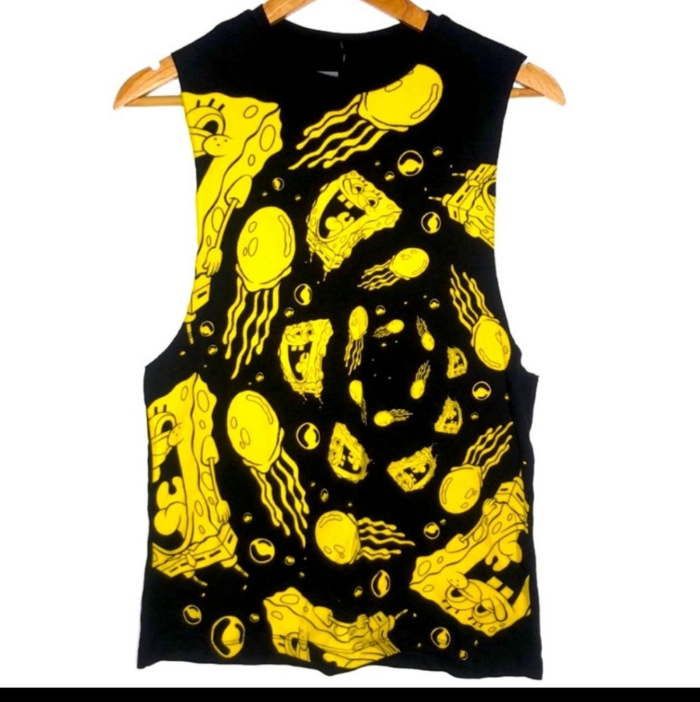 Spongebob Classic Graphic Womens Tank Top Small